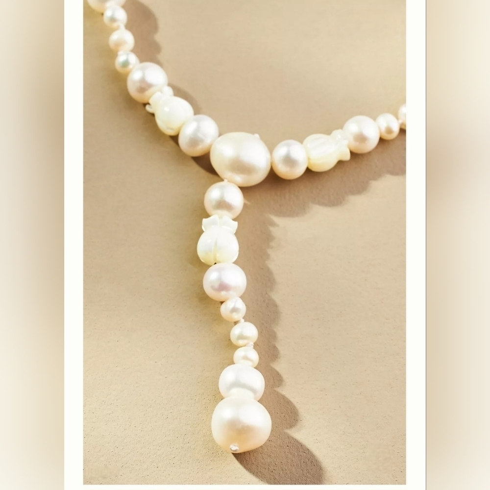 Anthropologie, Reliquia Batalha, Layered Pearl Necklace -NWOT‎ - Picture 2 of 9